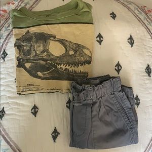 Boys Dinosaur T-Shirt and Shorts Crewcuts size 6